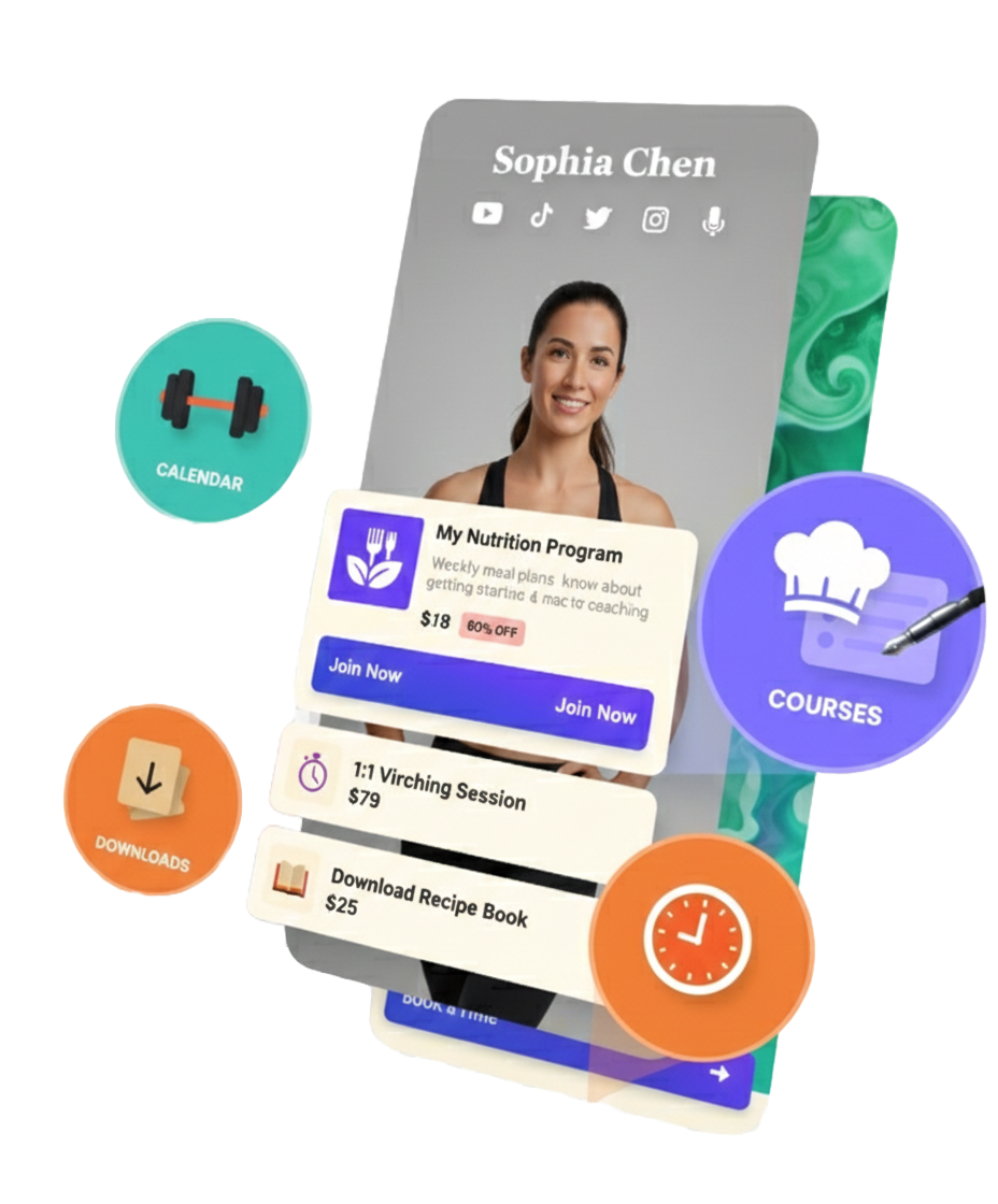 3D layered storefront preview